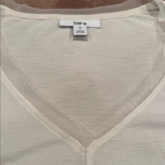 Bar III White Boxy Relaxed Blouse - Picture 3 of 5